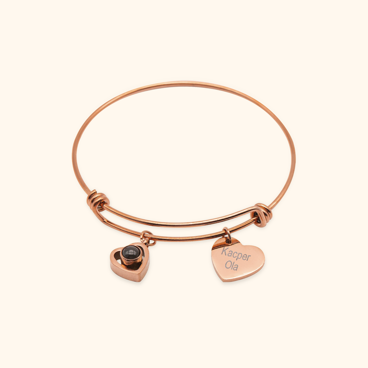 Personalized Name Charm Photo Projection Bracelet