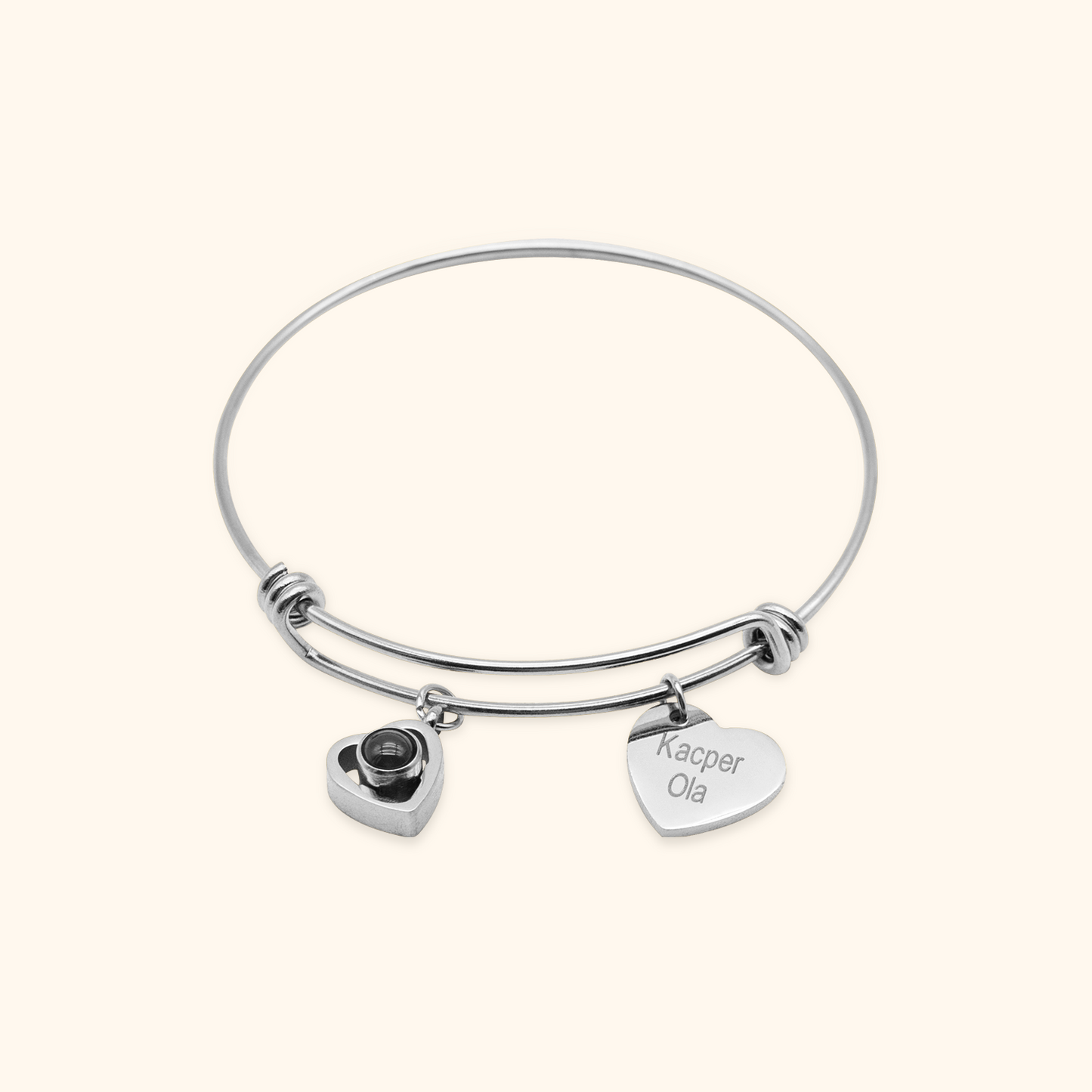 Personalized Name Charm Photo Projection Bracelet