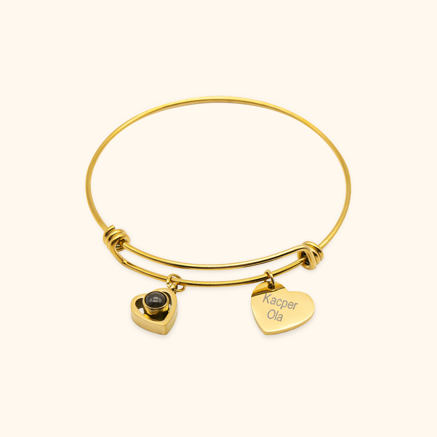 Personalized Name Charm Photo Projection Bracelet