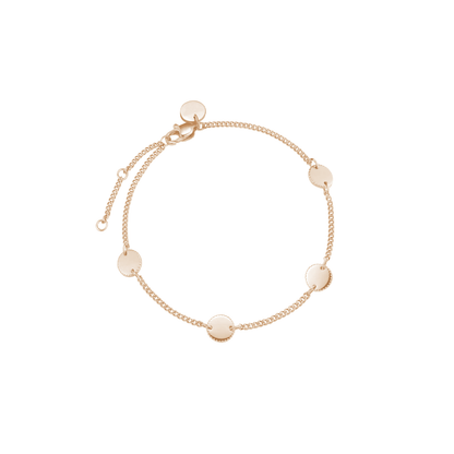 Personalized Engraved Coin Bracelet