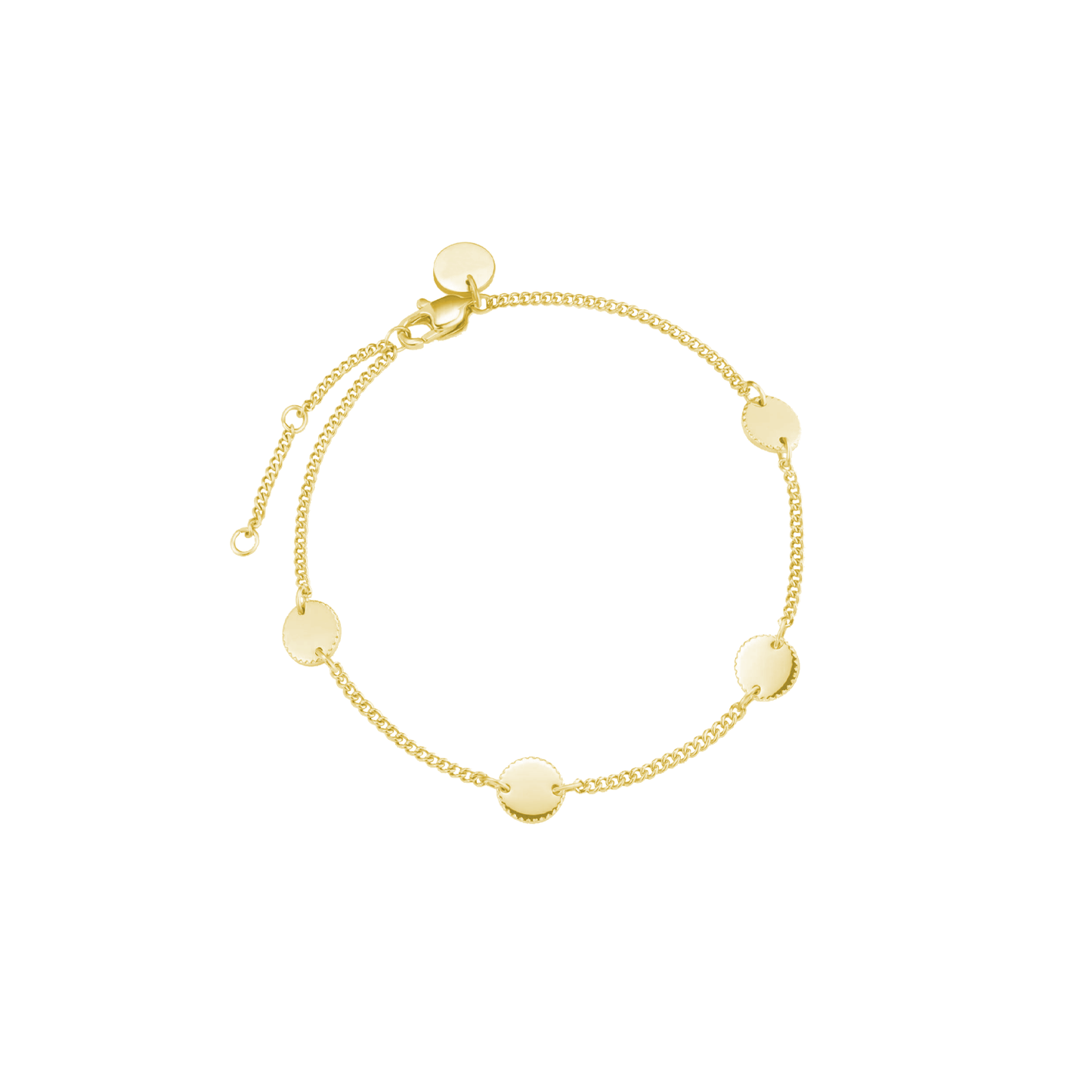 Personalized Engraved Coin Bracelet