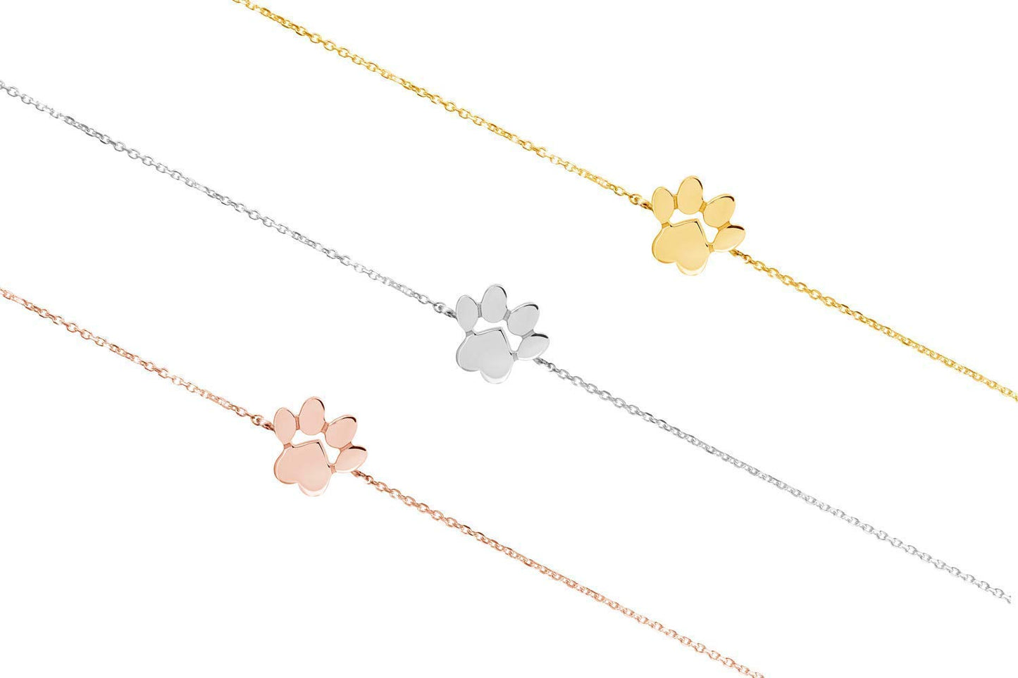 Customizable Paw Print Bracelet