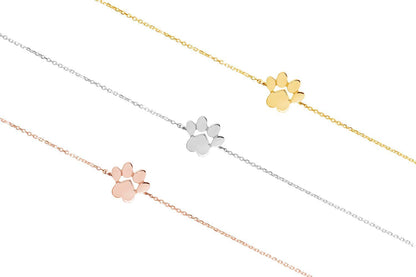 Customizable Paw Print Bracelet
