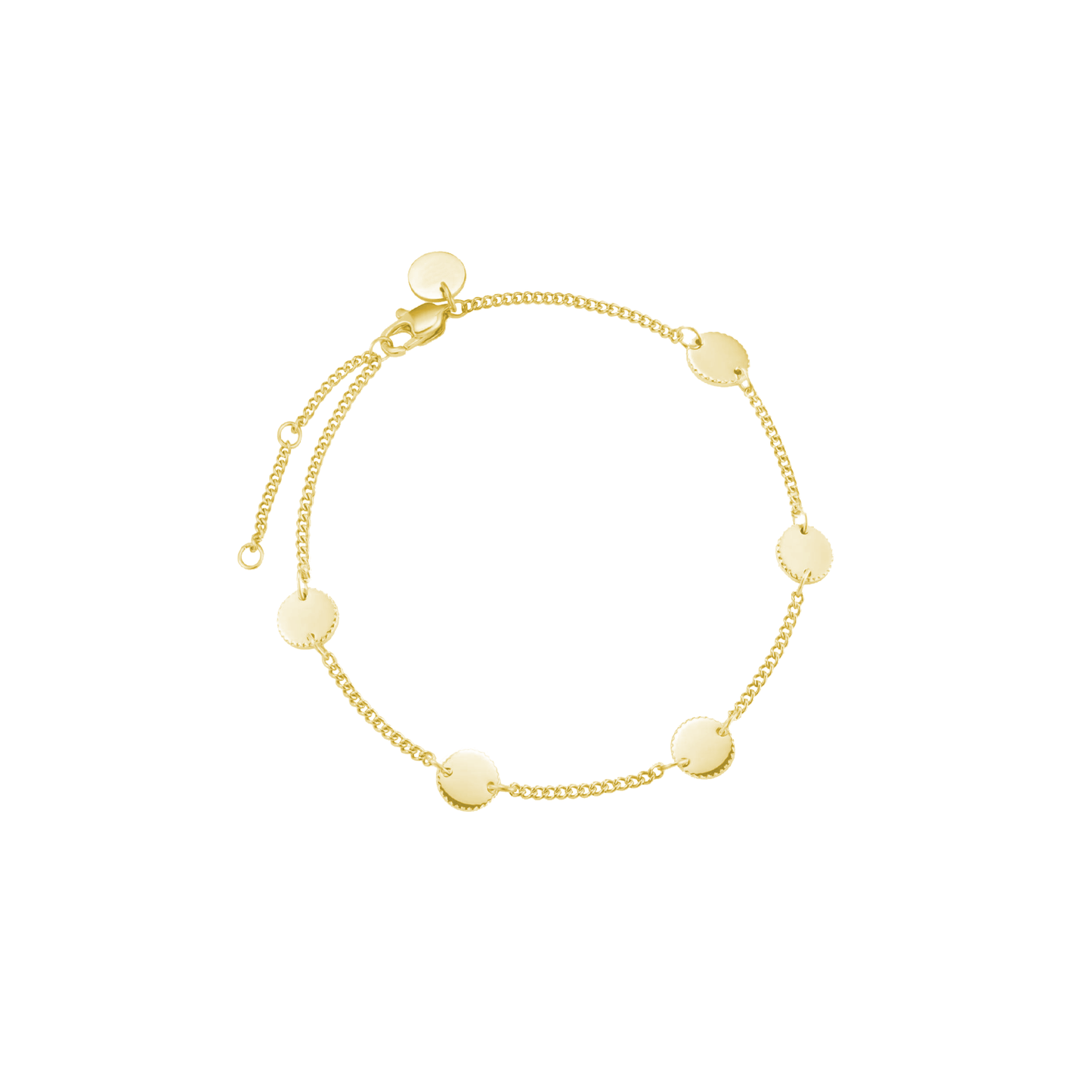 Personalized Engraved Coin Bracelet