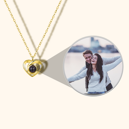 Heart-Shaped Love Photo Projection Necklace