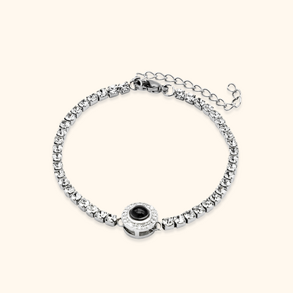 Diamond-like Icy Projection Bracelet