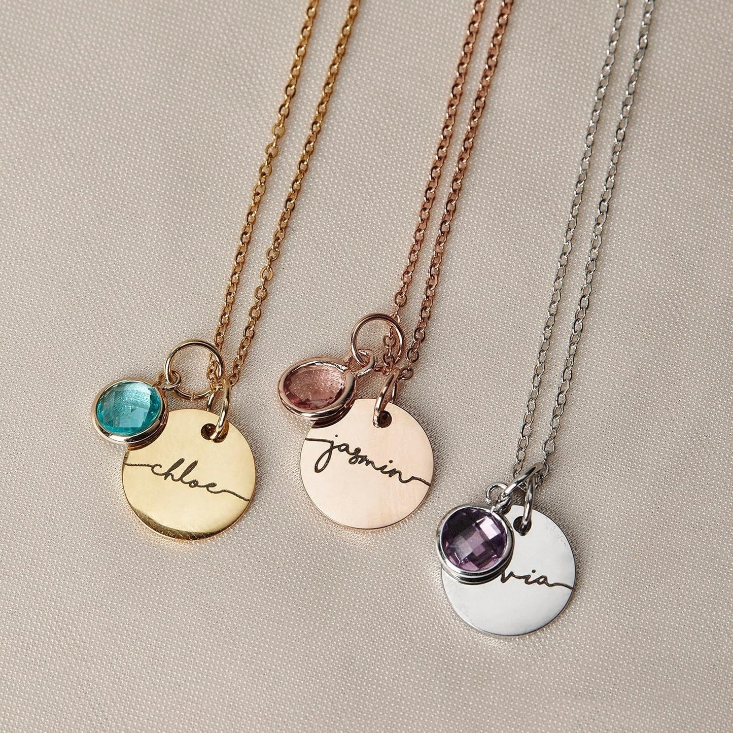 Custom Birthstone Necklace