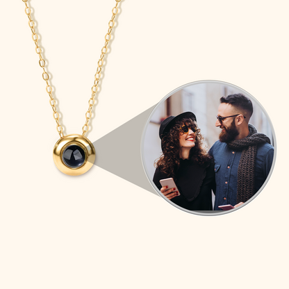 Sphere Projection Charm Necklace