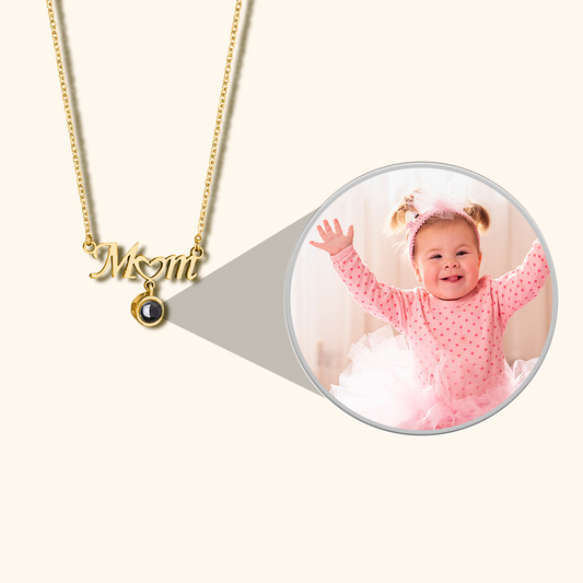 Mom Projection Charm Necklace