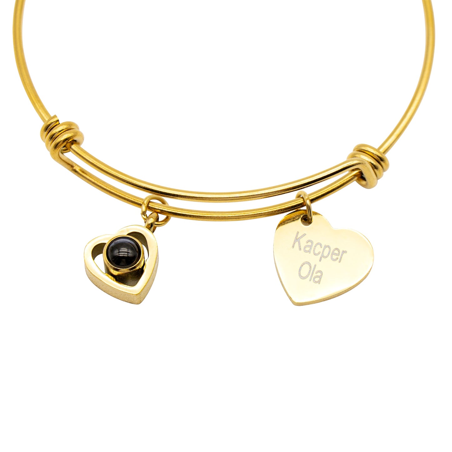 Personalized Name Charm Photo Projection Bracelet