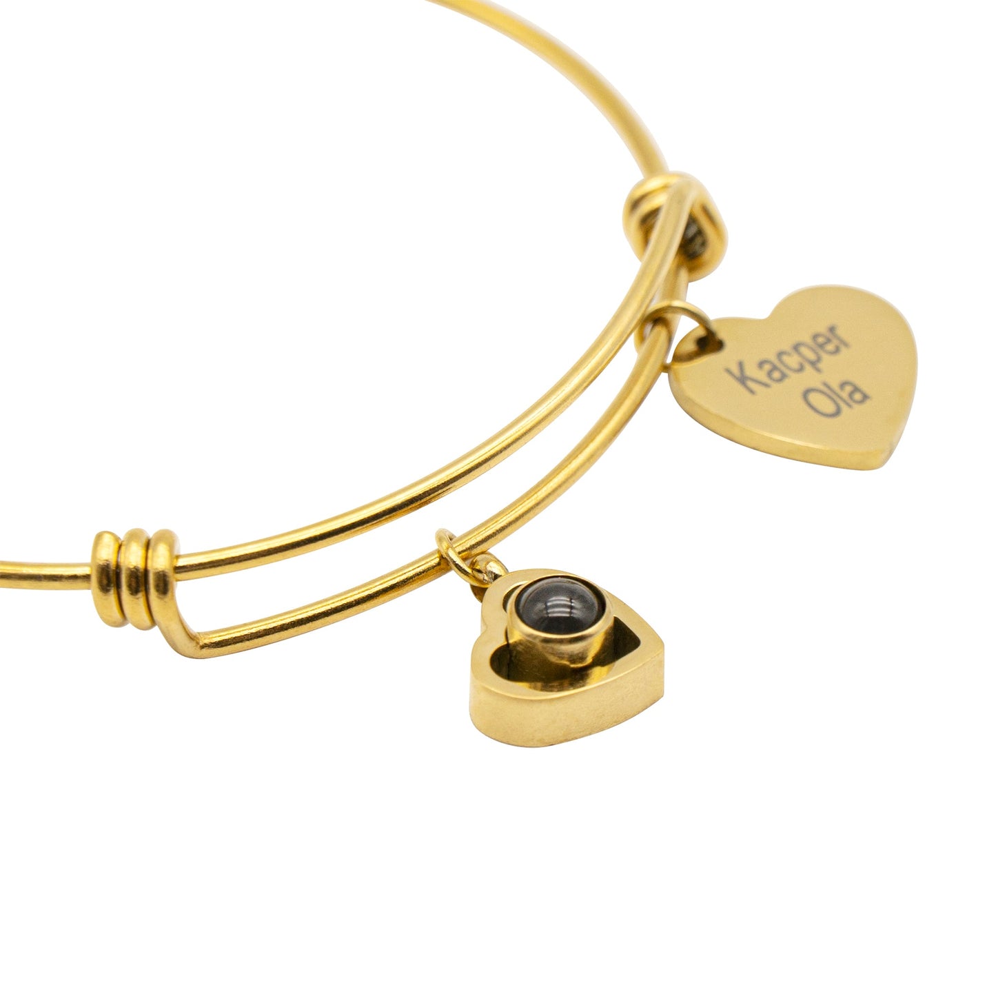 Personalized Name Charm Photo Projection Bracelet