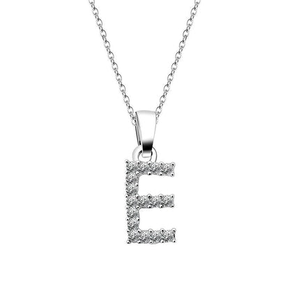 Cubic Zirconia Initial Necklace