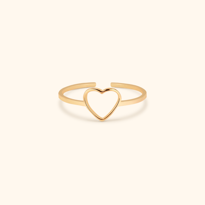 Heart-Shaped Minimalist Ring