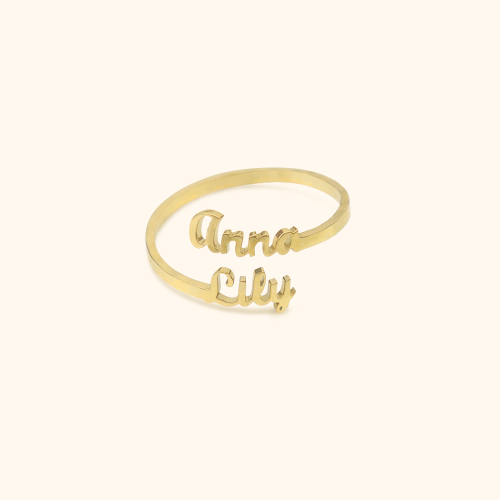 Luxury Ring With Two Names