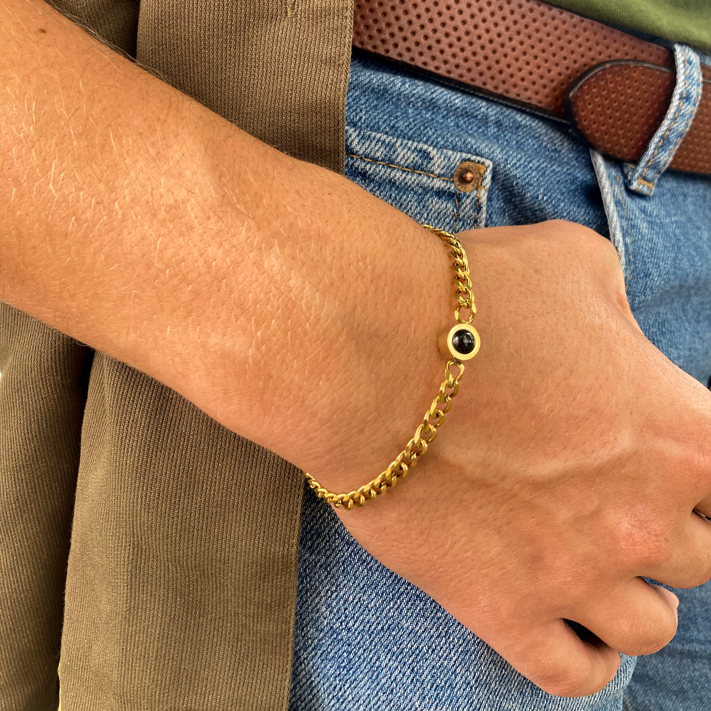 Personalized Cuban Projection Bracelet