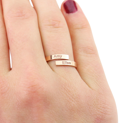 Double Chirographic Name Ring
