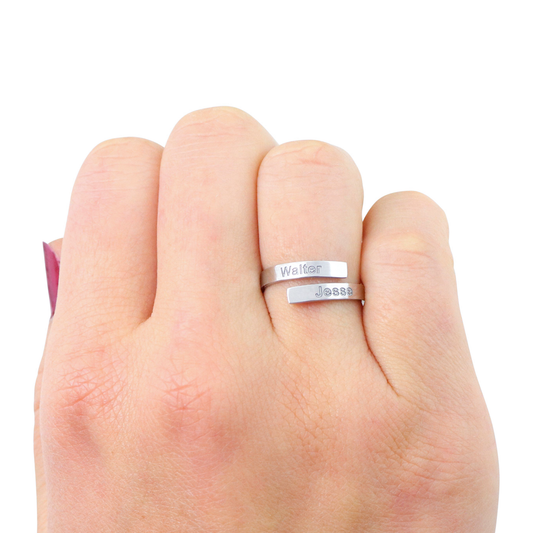 Double Chirographic Name Ring