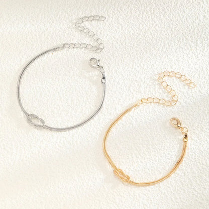 Connected Knot Couple Bracelet