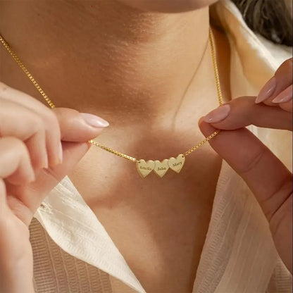 Personalized Heart-shaped Engraved Necklace