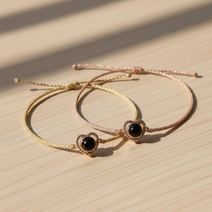 Love Memory Heart Photo Bracelet
