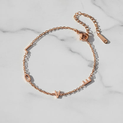 Custom Lateral Initial Bracelet