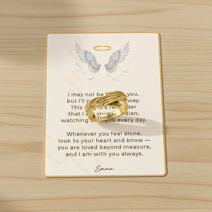 Guardian Wings Angel Ring with Message Card