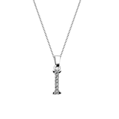 Cubic Zirconia Initial Necklace