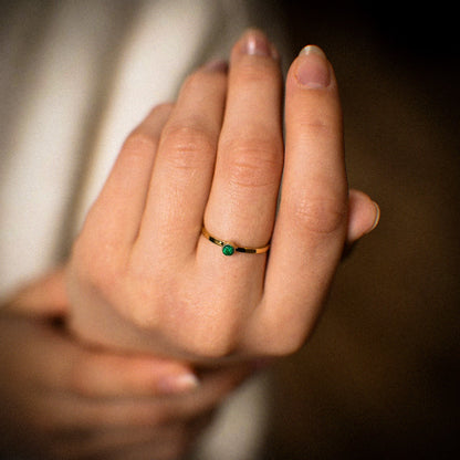 Sparkling Birthstone Ring