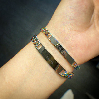 Personalized Engraving Couple Bracelets