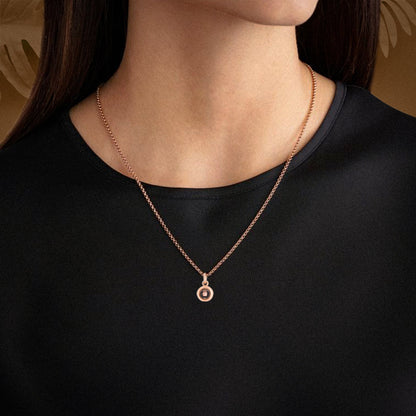 Personalised Circle Photo Necklace