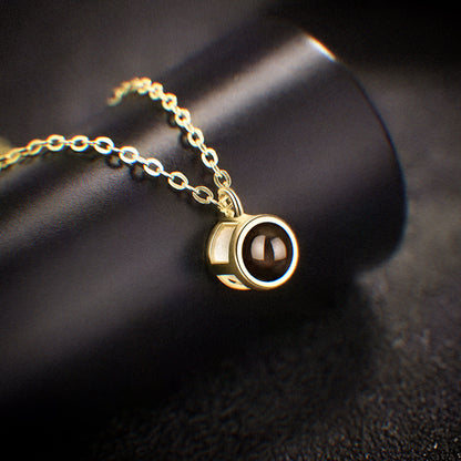 Personalised Circle Photo Necklace