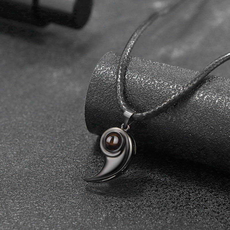 Heart Love Couple Projection Necklace