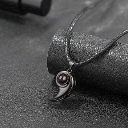 Heart Love Couple Projection Necklace