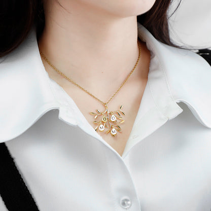 Family Tree Birthstone Necklace