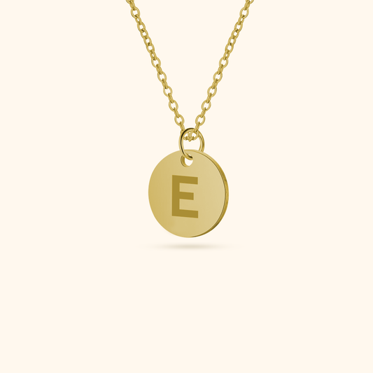 Luxury Initial Coin Necklace