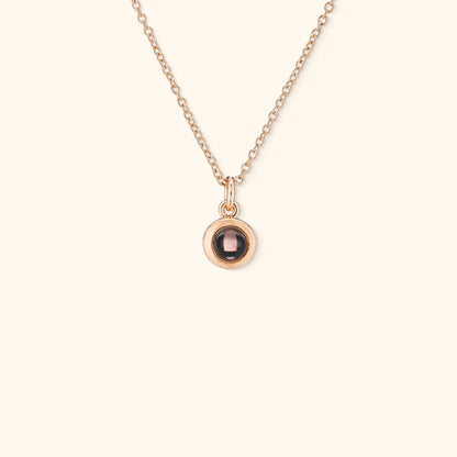 Personalised Circle Photo Necklace