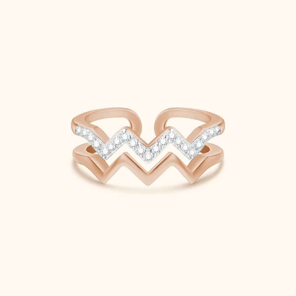 Double Wave Ring