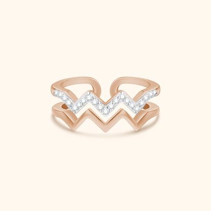 Double Wave Ring