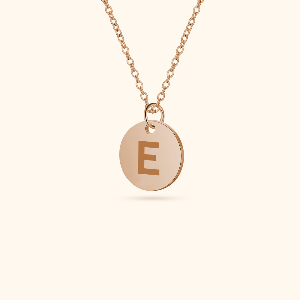 Luxury Initial Coin Necklace