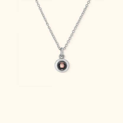 Personalised Circle Photo Necklace