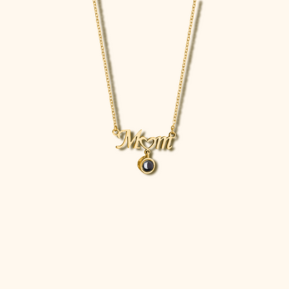 Mom Projection Charm Necklace