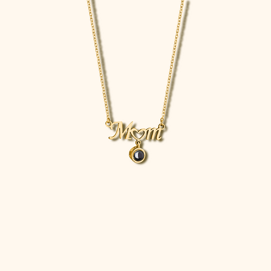 Mom Projection Charm Necklace