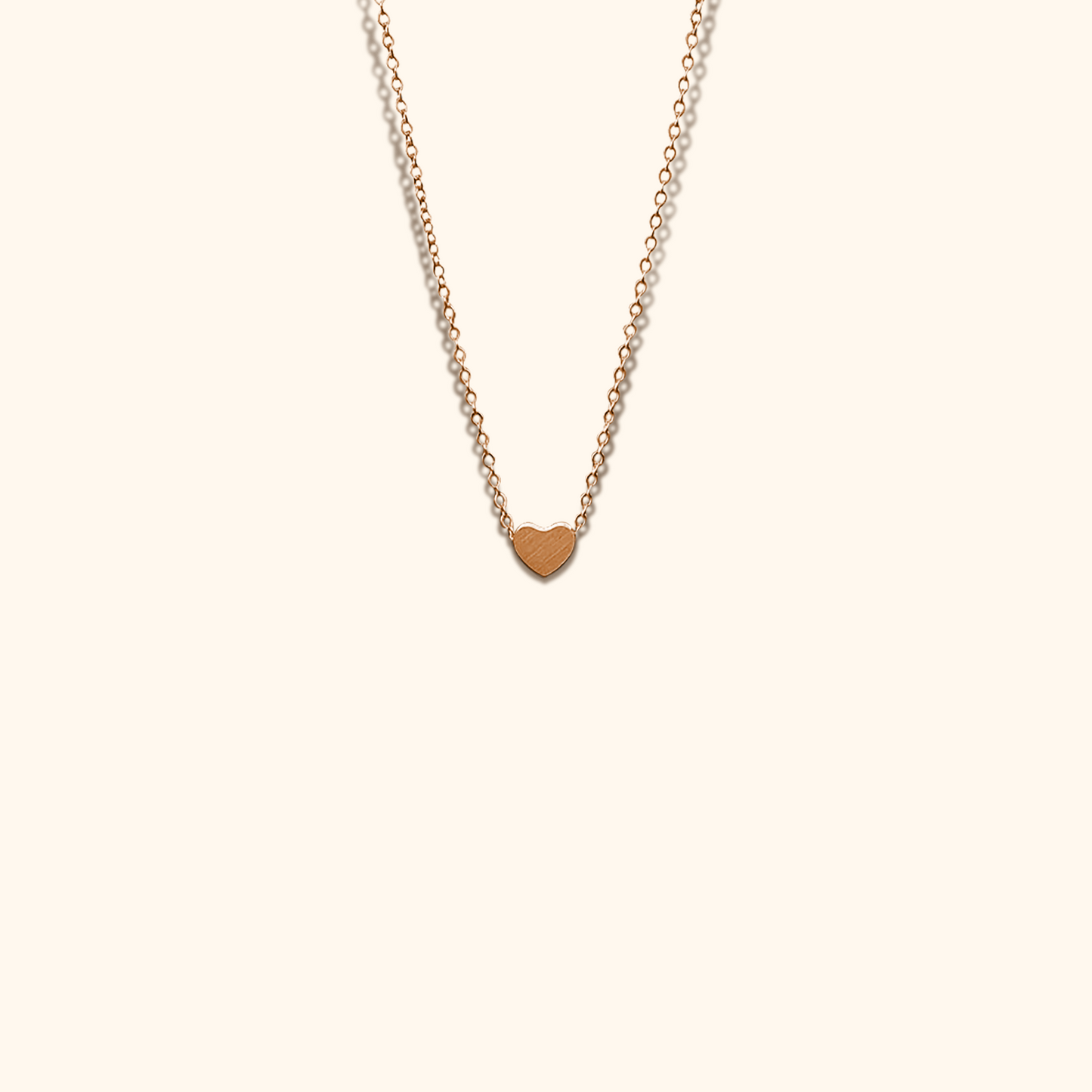 Minimalist Heart Pendant Necklace