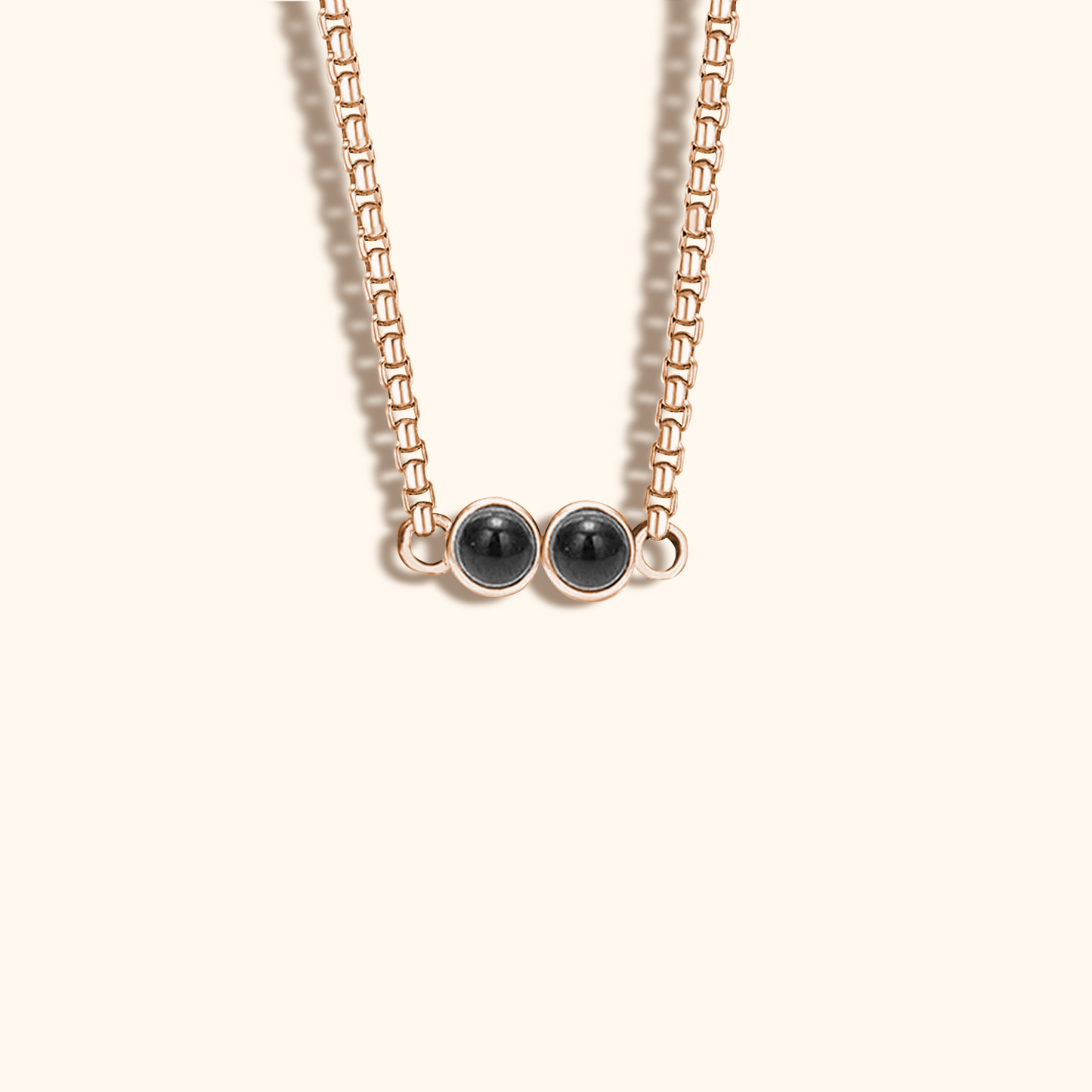 Dual Photo Projection Necklace