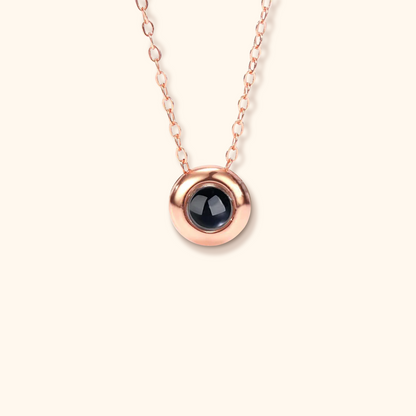Sphere Projection Charm Necklace