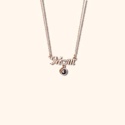 Mom Projection Charm Necklace