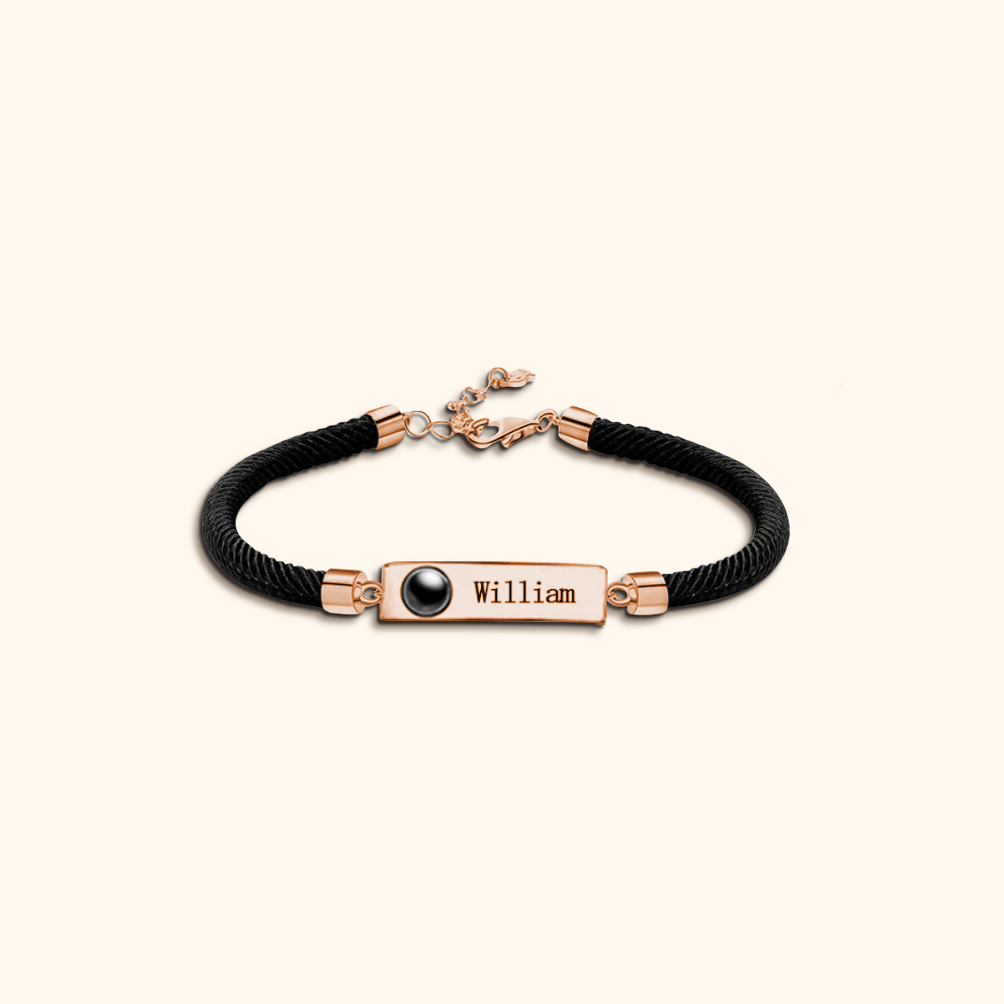 Personalized Name Projection Charm Bracelet