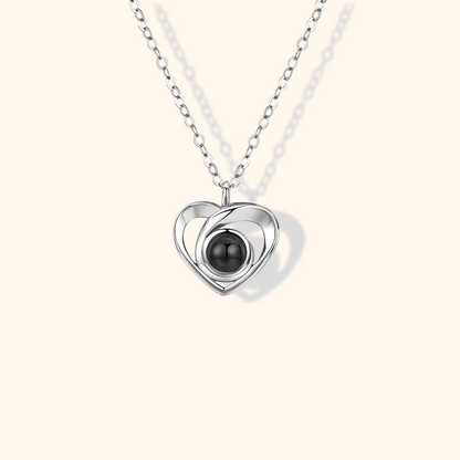 Heart-Shaped Love Photo Projection Necklace
