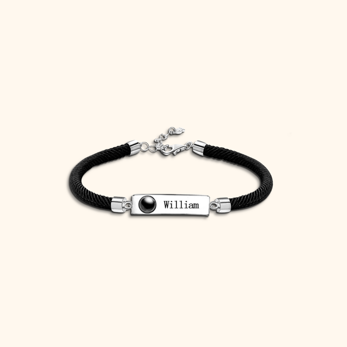 Personalized Name Projection Charm Bracelet