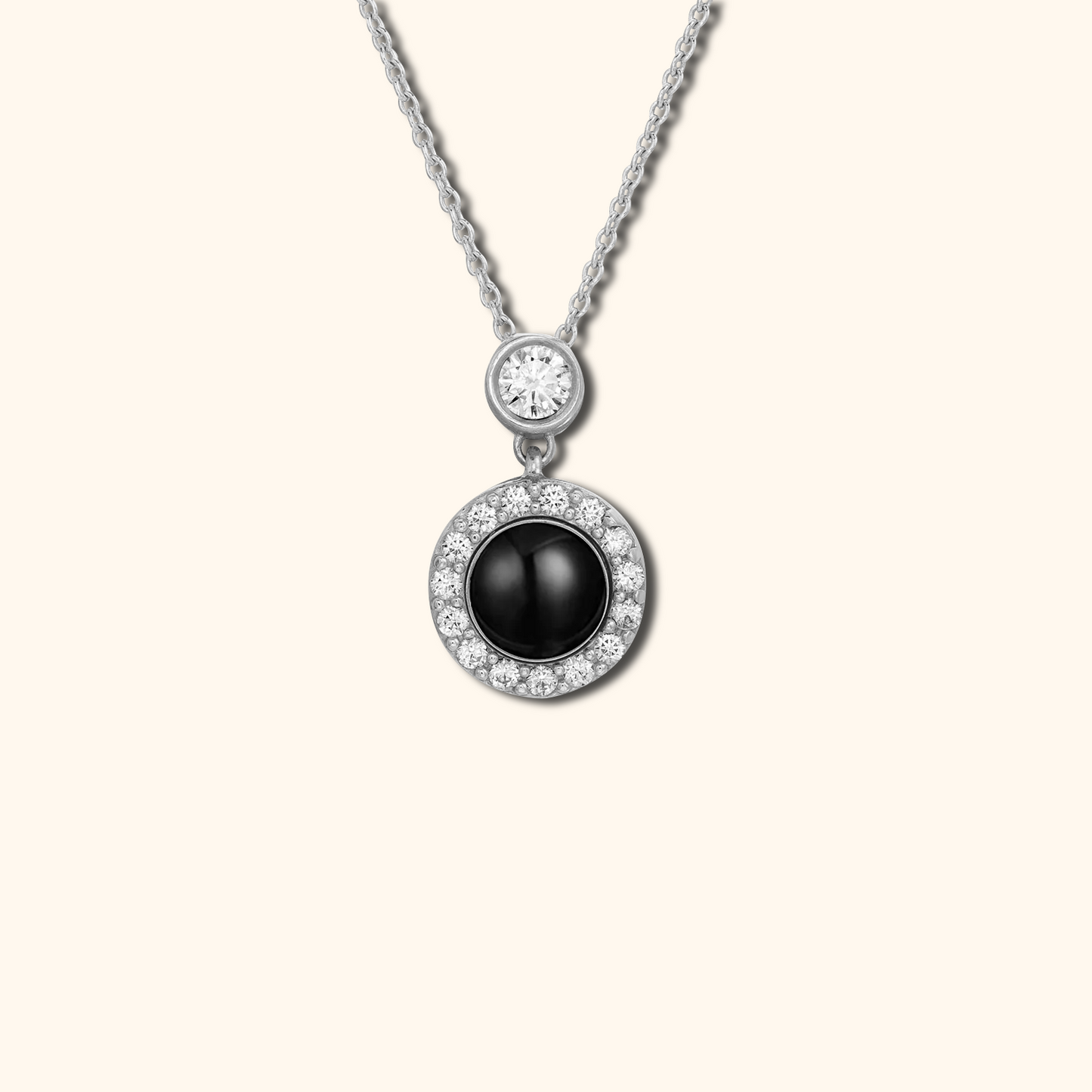 Round Orb Projection Charm Necklace
